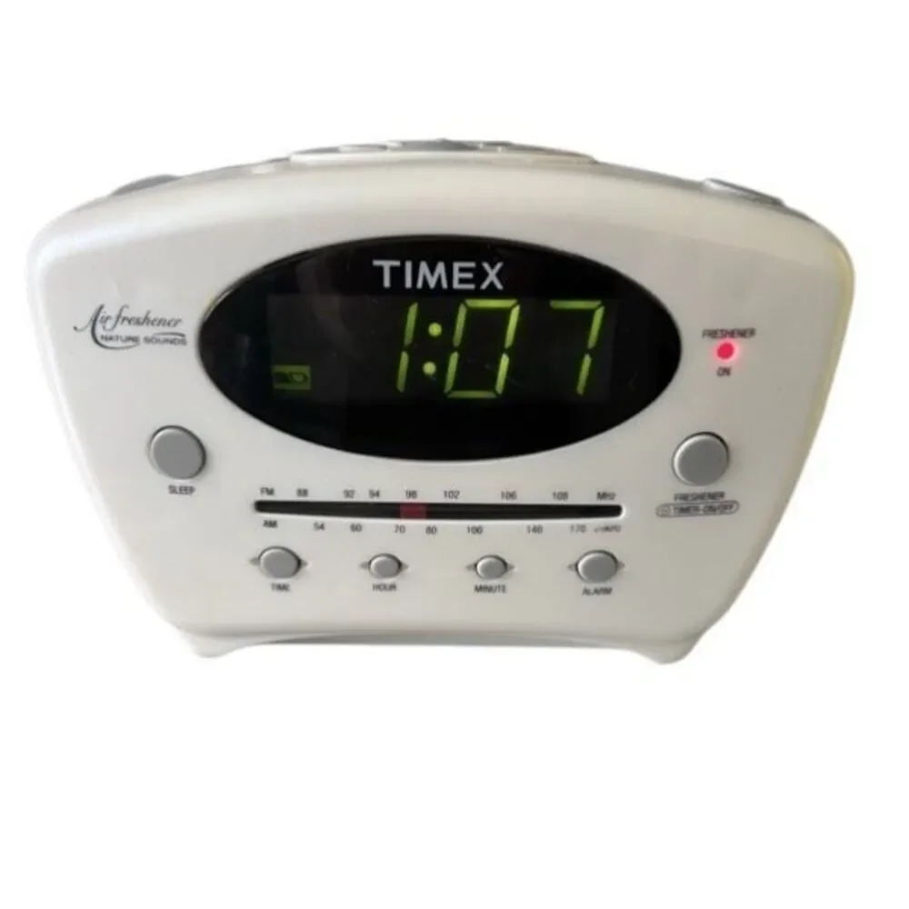 Timex Air Freshener Nature Sounds Model T244W Clock Radio
